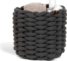 Textil tárolókosár ø 21x17 cm Peach Skin Round S – Bigso