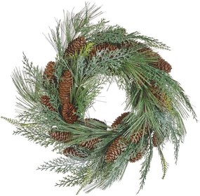 Zöld karácsonyi koszorú ⌀ 34 cm ASTURIA  Beliani