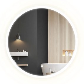 Tutumi, kerek LED-es fürdőszobai tükör 50cm FFJ50, HOM-02836