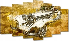 Festmények 140x80 Antik autó