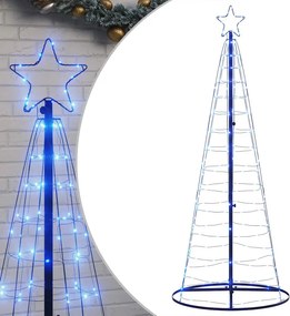 vidaXL kék LED karácsonyfa 200 LED 180 cm
