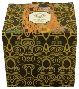 Klimt A Csók porcelán teás bögre szűrővel díszdobozban 430 ml Black