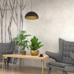 Csillár zsinóron BETA 1xE27/60W/230V á. 35 cm fekete