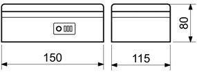 Kézi pénztárgép TS 3006, fekete