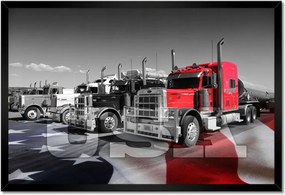 Poszterek keretben 60x40 Amerikai teherautók