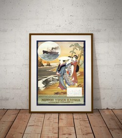 Régi Poszter Japán Travel Poster 1919r. 70x50cm