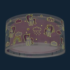 Dalber 41596 - Gyermek mennyezeti lámpa UNICORNS 2xE27/60W/230V