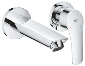 GROHE látható rész Eurosmart 2021 S fali mosdó csaptelep, egykaros, 2 lyukas, króm