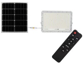 LED Kültéri napalemes reflektor LED/30W/3,2V 4000K fehér + + távirányító
