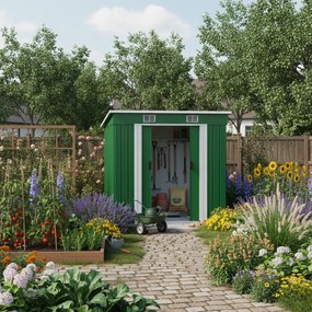 Kerti szerszámosház L, zöld Gardebruk