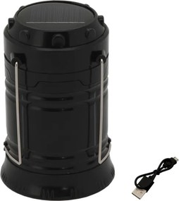 LED Hordozható szolár lámpa LED/1200mAh fekete