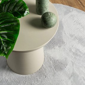 HUARTE szürke rövid szálú puha és mosható szőnyeg Ø 80 cm