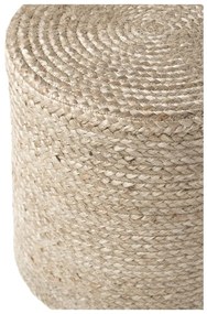 Szürkésbézs puff Jutta Greige – Hanse Home