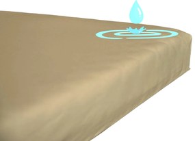 Jersey vízálló sztreccs lepedő Cappucino sötét 42 Méretek: 60x120 cm