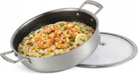 Alacsony Edény Serpenyő 4L 28 cm alj méhsejt indukciós