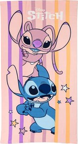 Disney Lilo és Stitch, A csillagkutya Sweet Surprise fürdőlepedő, strand törölköző 70x140cm (Fast Dry)