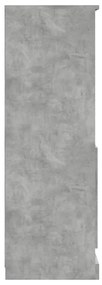 betonszürke szerelt fa magasszekrény 60x35,5x103,5 cm