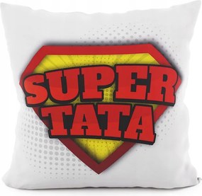 Dekoratív párnahuzat Tata 40x40 bársony fehér piros