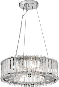 ELSTEAD KLCRYSTALSKYEPA CRYSTAL Kristály Függesztett Lámpa Króm, Átlátszó G9 IP44