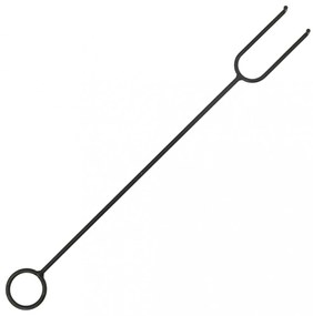 acél XXL méretű tűztál piszkavassal 62 cm