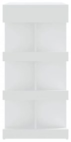 fehér szerelt fa bárasztal tárolópolccal 100 x 50 x 101,5 cm