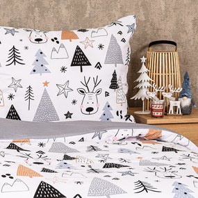 4Home Nordic forest pamut ágyneműhuzat, 140 x 220 cm, 70 x 90 cm