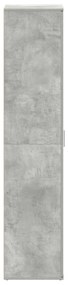 Cipőszekrény Beton Szürke 80x39x180 cm Mérnöki fa