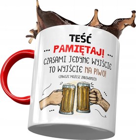 Piros bögre apósnak Anyós ajándék fényképes nyomtatással