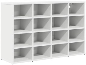 Cipősszekrény polcokkal Fehér 103 x 30 x 67 cm Faanyag