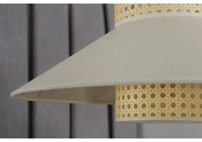 Duolla - Felületre szerelhető csillár RIO RATTAN 1xE27/15W/230V átm. 45 cm bézs/rattan