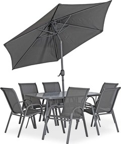 NEBRASKA kerti bútor szett fekete