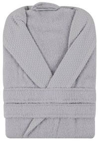 Szürke pamut fürdőköpeny M Cappa – Foutastic