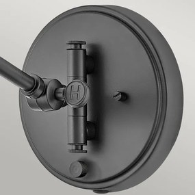 Hinkley HK-ARTI-1W-BK-NR-Fali spotlámpa ARTI 1xE27/60W/230V fekete/barna