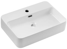 COMAD COMAD TRUST 2 FEHÉR ( E-6282 ) - Pultos mosdókagyló TRUST 55x38 cm fényes fehér CM0057