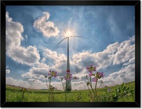 Poszterek keretben 40x30 Megújuló energia Szél