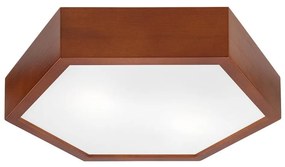 Lamkur Mennyezeti lámpa HEX 2xE27/60W/230V á. 43 cm fenyő barna LD-PD 5.2 rustik