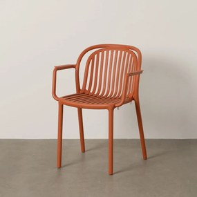 Terrakotta színű műanyag étkezőszék Alia – Ixia