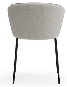 Világosszürke kárpitozott étkezőfotel szett 2 db-os Add – Teulat