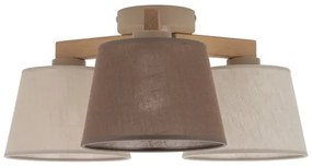 Brilagi - Felületre szerelhető csillár LATTE SABIA 3xE27/15W/230V fenyő/mix