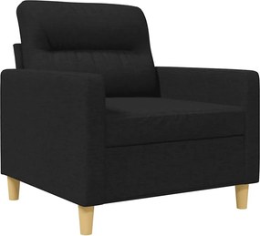 vidaXL fekete szövet kanapéfotel 60 cm