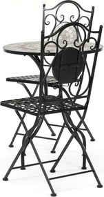 Kerti bútor szett 1+2, kerámia, többszínű, US1400 SET