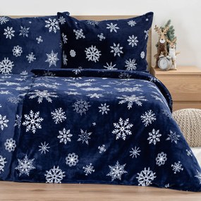 4Home Midnight Snowfall mikroflanel ágynemű, 140 x 220 cm, 70 x 90 cm