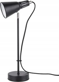 Asztali lámpa fekete olvasáshoz, tanuláshoz, munkához Mini Cone irodai