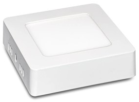 LED panel , 6W , falon kívüli , négyzet , természetes fehér , Epistar chip , LEDISSIMO