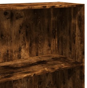 füstös tölgy színű szerelt fa könyvespolc 60 x 30 x 189 cm