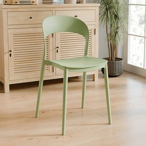 Rakásolható szék, zöld, RADANA NEW