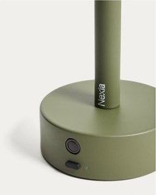 Zöld fém LED asztali lámpa (magasság 30 cm) Bow – Kave Home