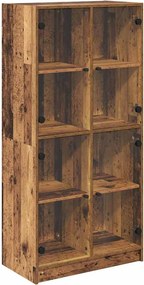 vidaXL Magasfiú Öreg fa 68 x 37 x 142 cm Faanyag