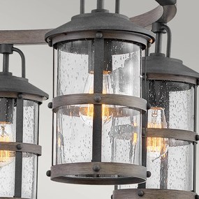 Quintiesse LAKEHOUSE QN-LAKEHOUSE6-P-DZ Függőlámpa 6x60W/E27 IP44