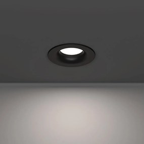 Eglo 902273 -LED fürdőszobai süllyesztett mennyezeti lámpa SALABATE LED/4,9W/230V átm.8,8cm IP65 fekete